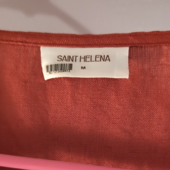 Anthropologie Red Button-Down Blouse - Picture 2 of 2